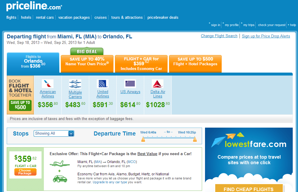 Priceline Orlando