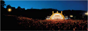 Hollywood Bowl al anochecer